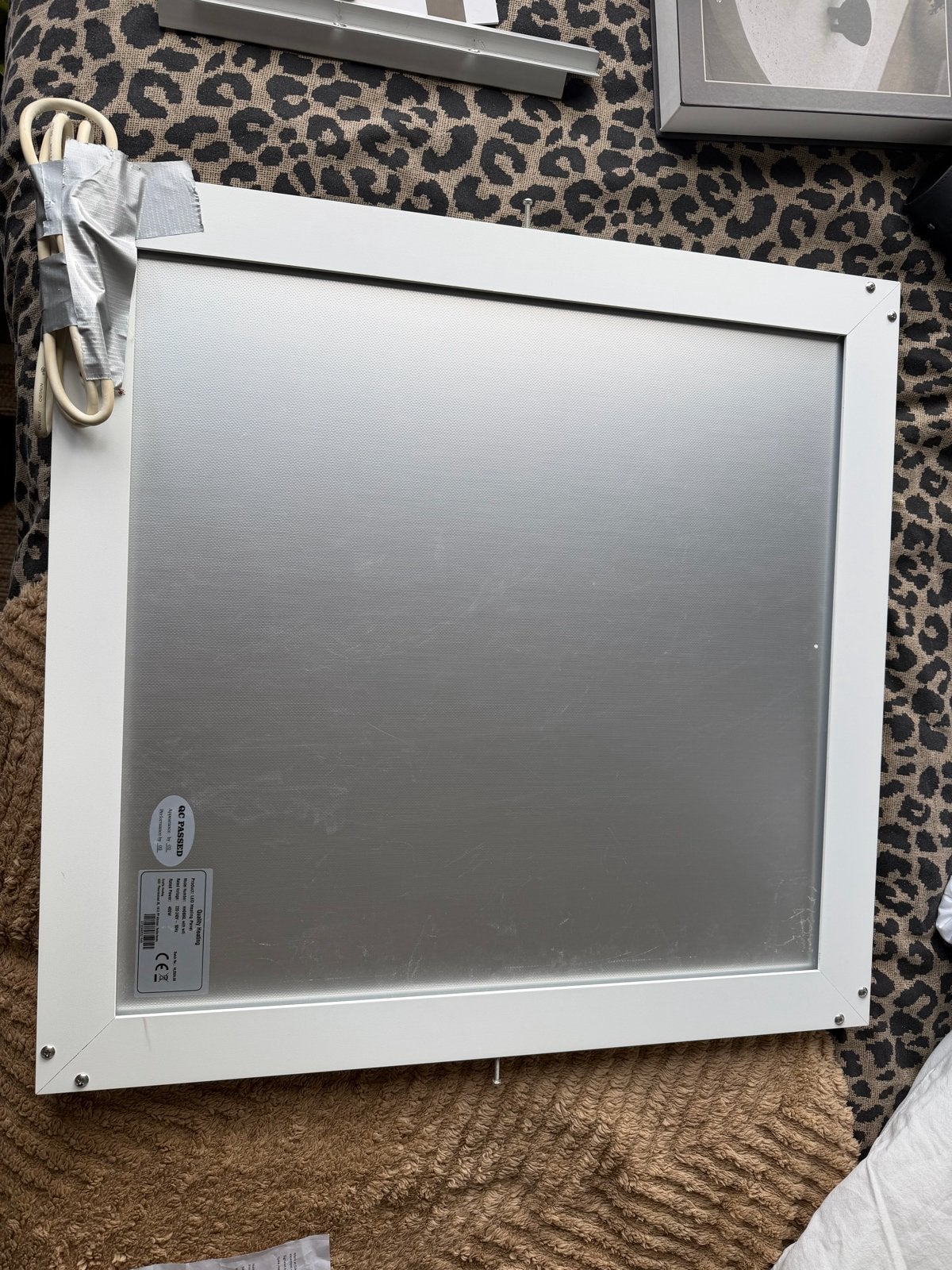 Quality Heating Infraroodpaneel met LED verlichting, Ophalen, 30 tot 80 cm, Overige typen, Zo goed als nieuw