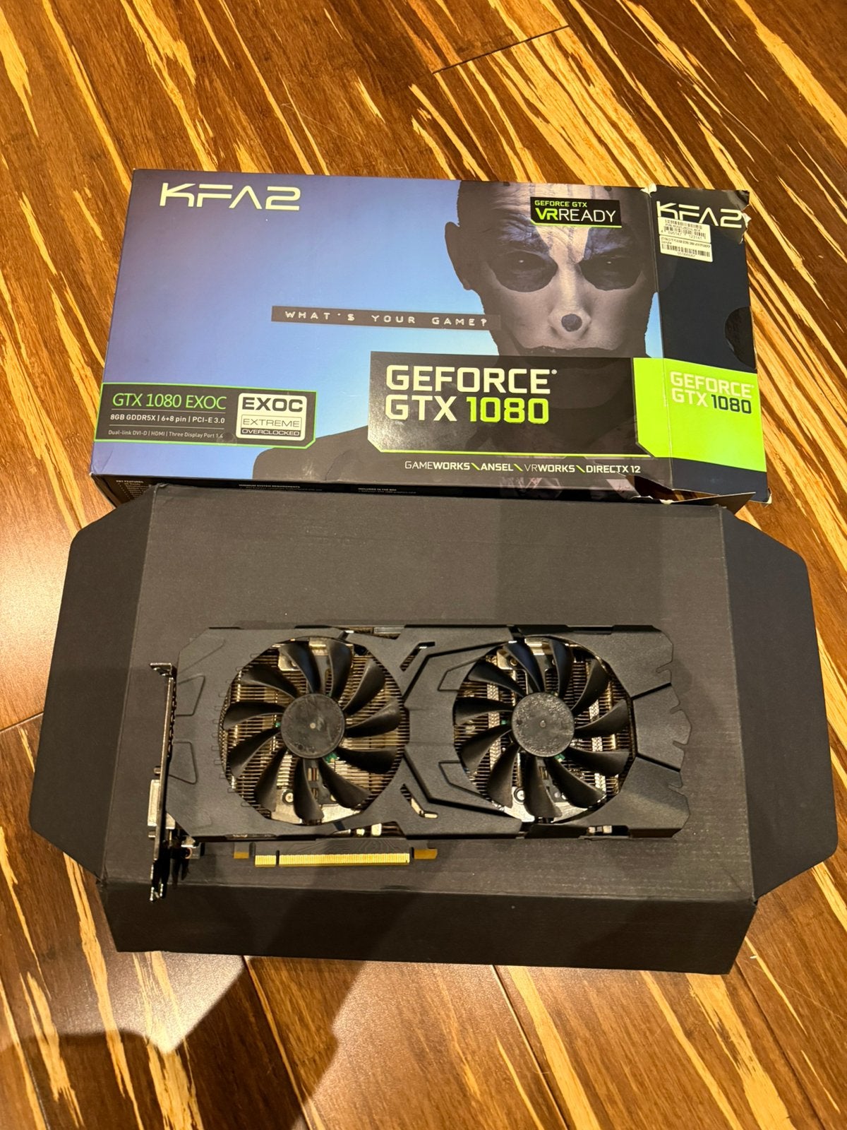 KFA2 GeForce GTX 1080 EXOC 8GB., PCI-Express 3, Ophalen of Verzenden, HDMI, Nvidia