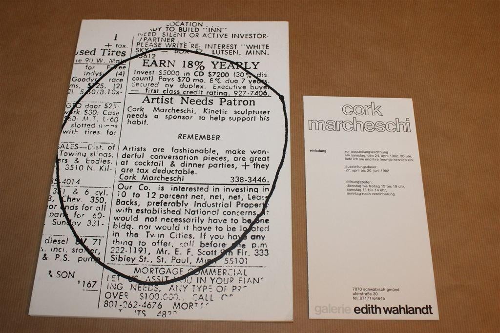 Cork Marcheschi — Tentoonstellingscatalogus Lichtkunst, Ophalen of Verzenden, Gelezen