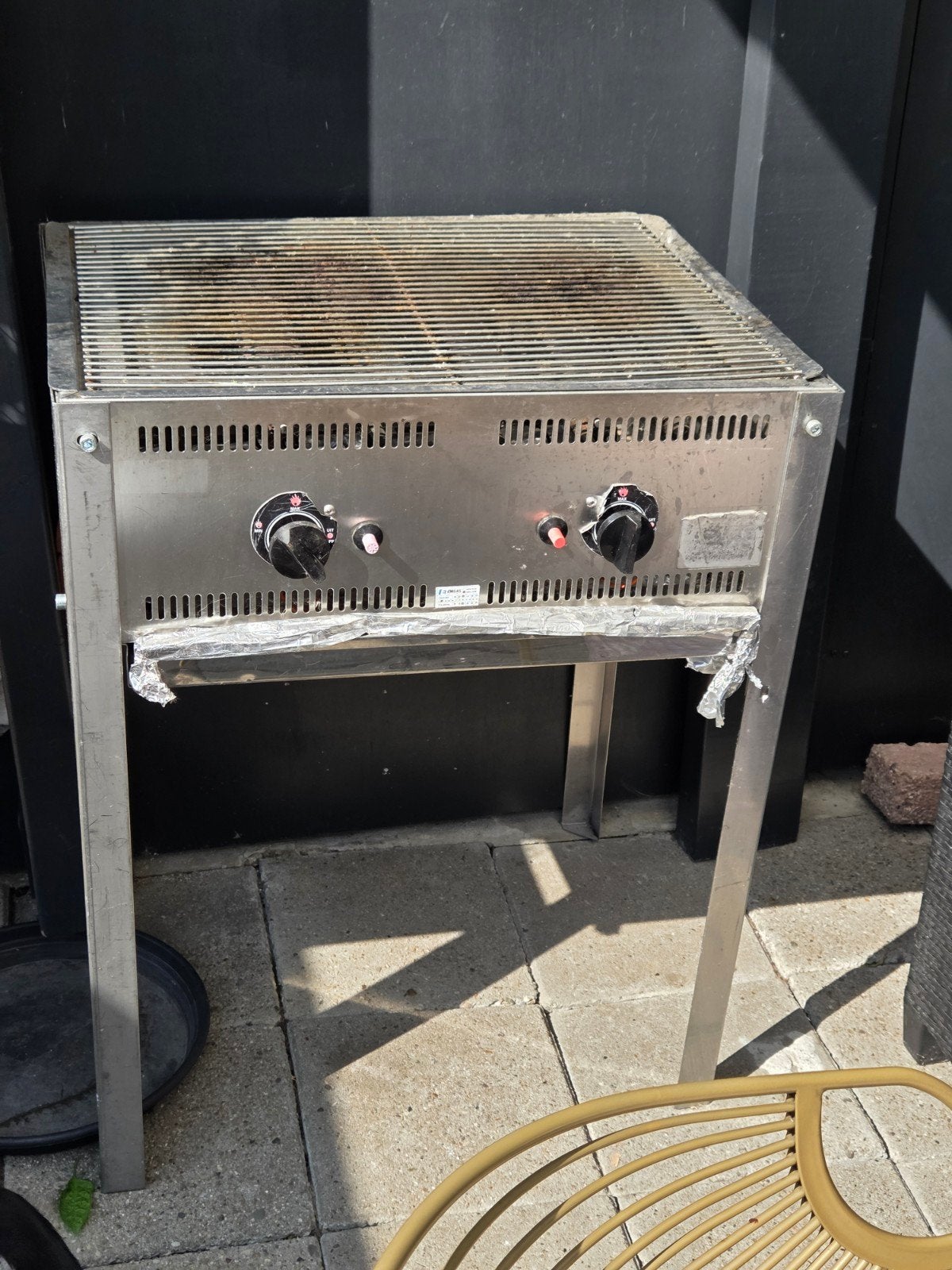 Professionele slagers BBQ - RVS gasbarbecue, Ophalen, Gebruikt, Onbekend