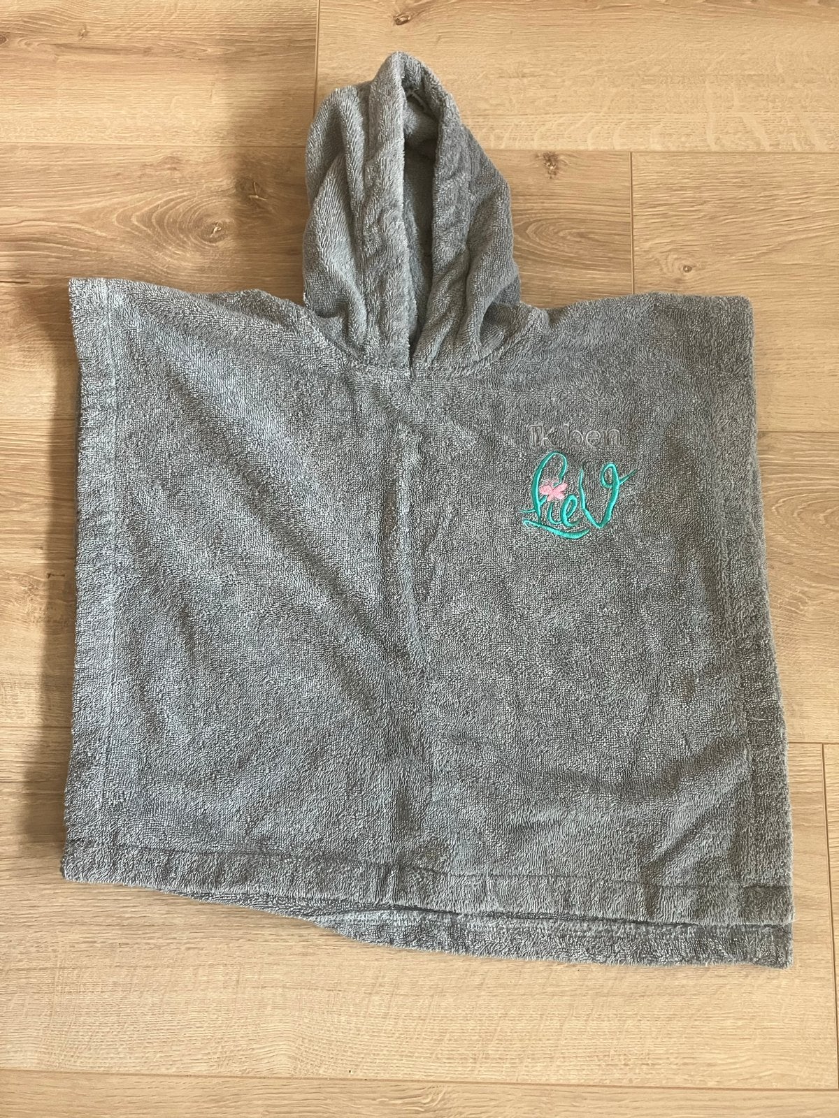 Badcape met capuchon en borduursel, Ophalen, Gebruikt, Jongetje of Meisje