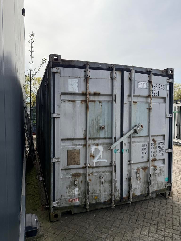 20ft Container met Houten Vloer - 600x240x250cm, Zakelijke goederen, Machines en Bouw | Keten en Containers, Ophalen