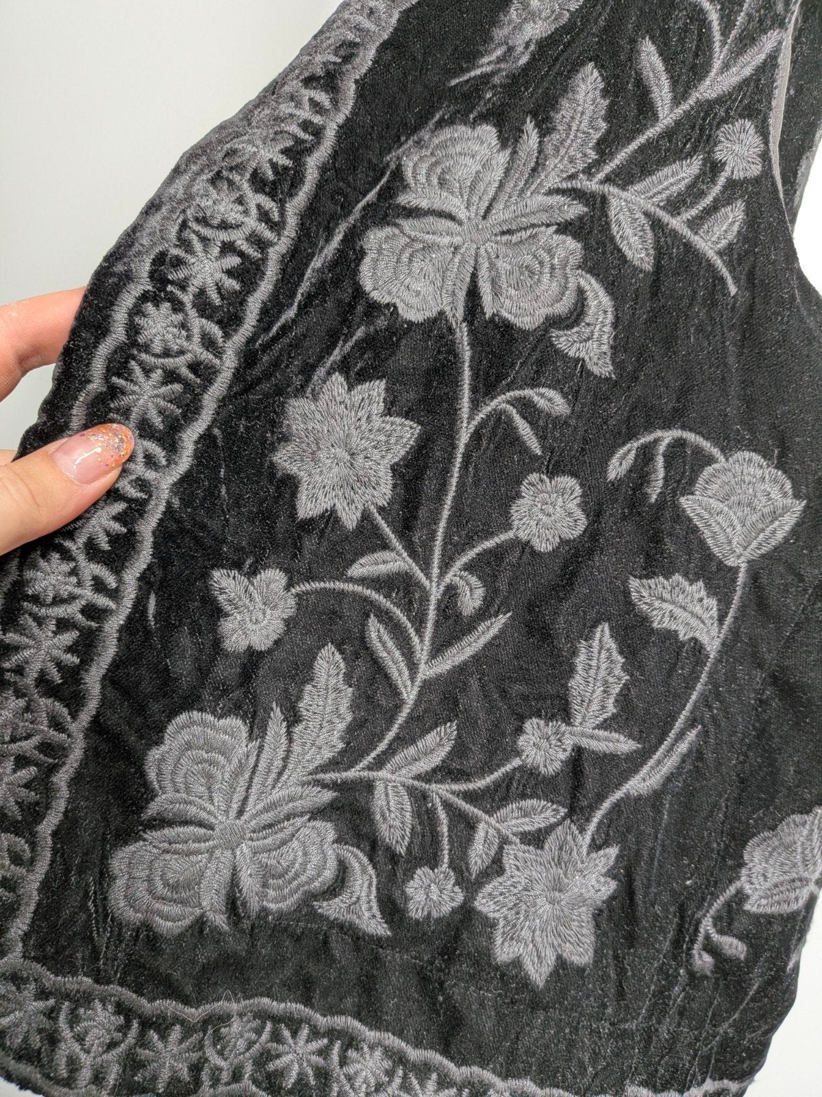 My Jewellery fluwelen gilet met borduursel - XS (3160*), My Jewellery, My Jewellery, Zwart, Ophalen of Verzenden
