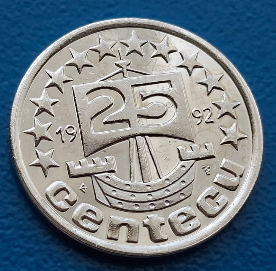 Nederland 25 centecu - 1992, Verzenden, Overige materialen, Nederland