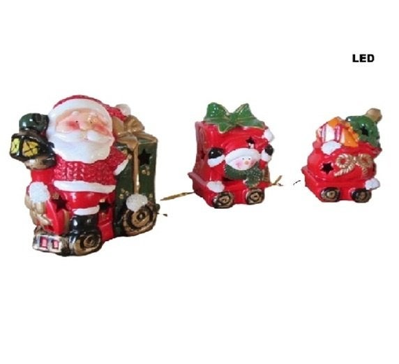 Kersttrein 3-delig met led, Diversen, Kerst, Verzenden, Nieuw