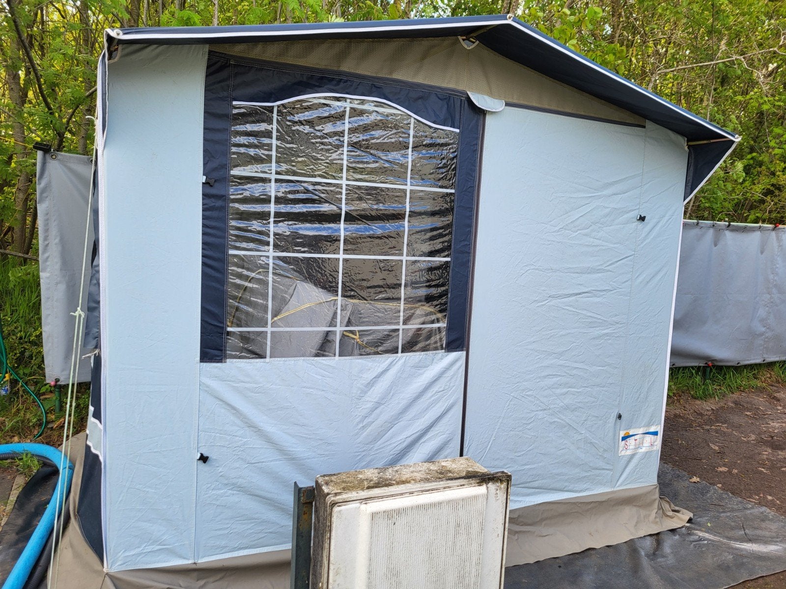 schuurtent opberger logeertent kooktent, Caravans en Kamperen, Ophalen