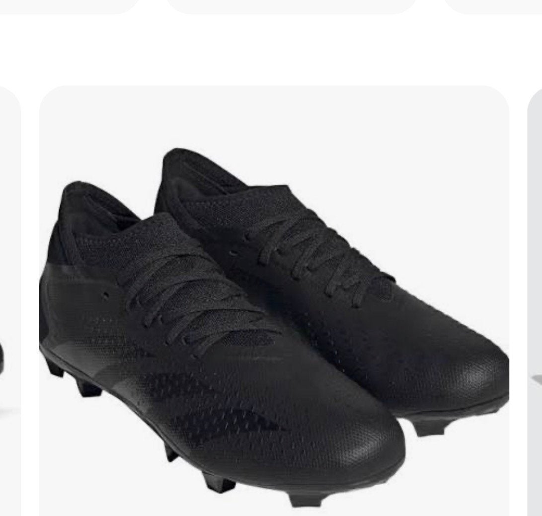 Zwarte Adidas voetbalschoenen - Maat 45, Maat XS of kleiner, Ophalen, Gebruikt, Schoenen