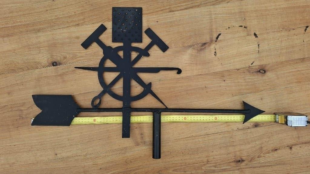 Windwijzer ambachtsteken Rietdekkers, Ophalen of Verzenden, Gebruikt