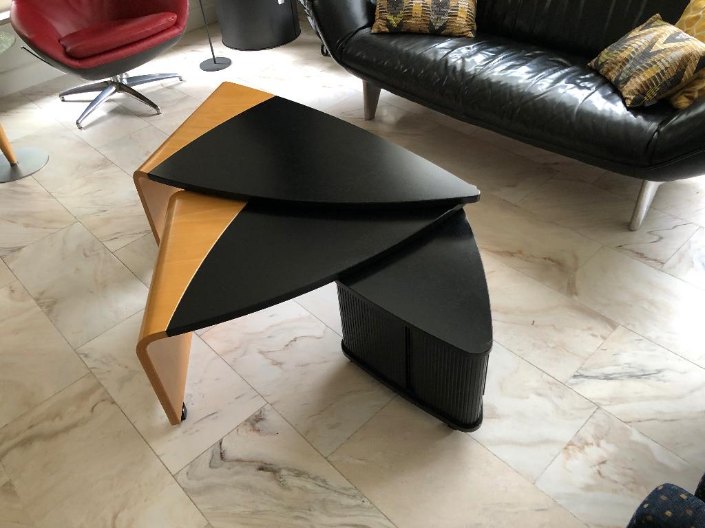 Leolux meropida salon tafel, Huis en Inrichting, Ophalen, 100 tot 150 cm, 50 tot 100 cm, Zo goed als nieuw