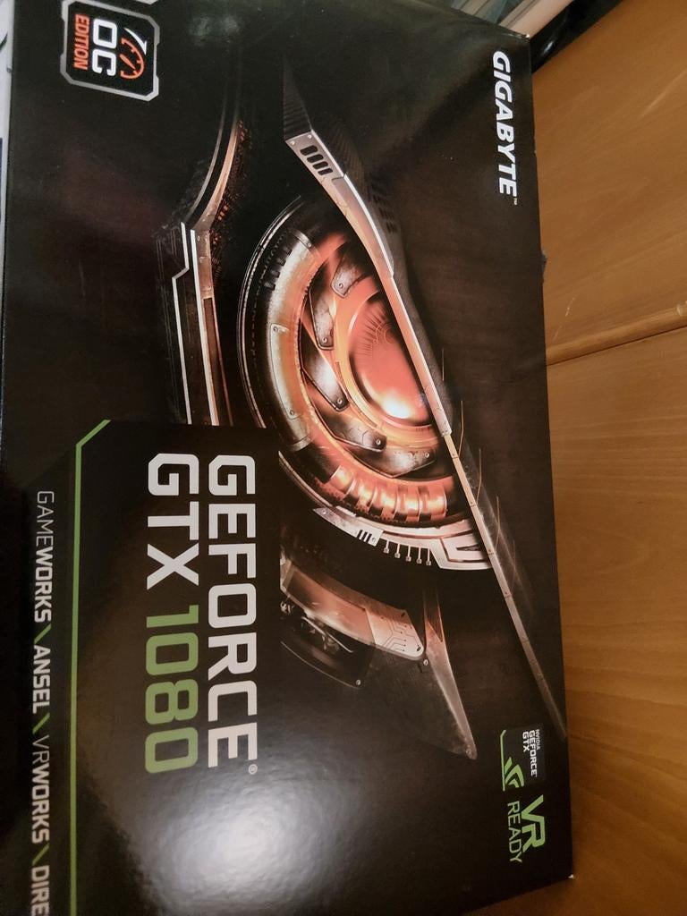 Zo goed als nieuwe Gigabite GTX 1080 OC met doos, Computers en Software, Videokaarten, Zo goed als nieuw, Nvidia, PCI-Express 3.0