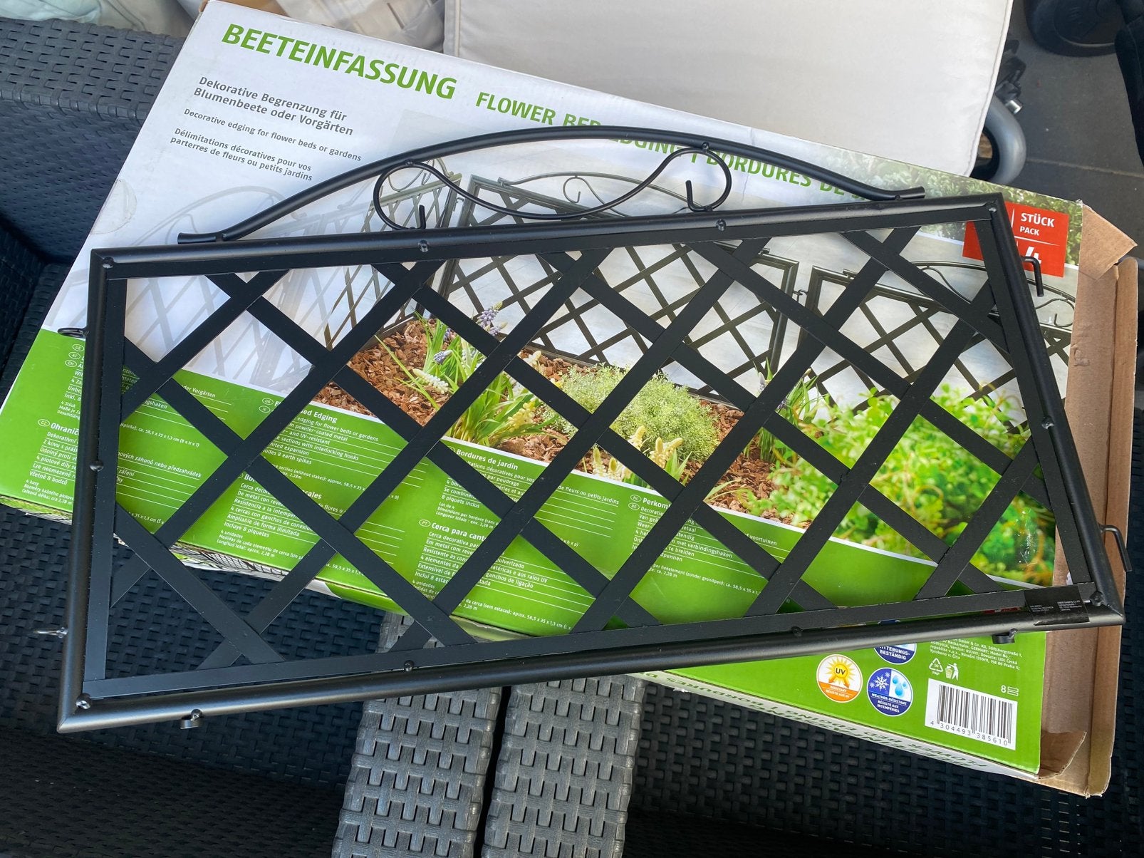 Sierhek werk, Tuin en Terras, Ophalen, Zo goed als nieuw, IJzer, Tuinhek