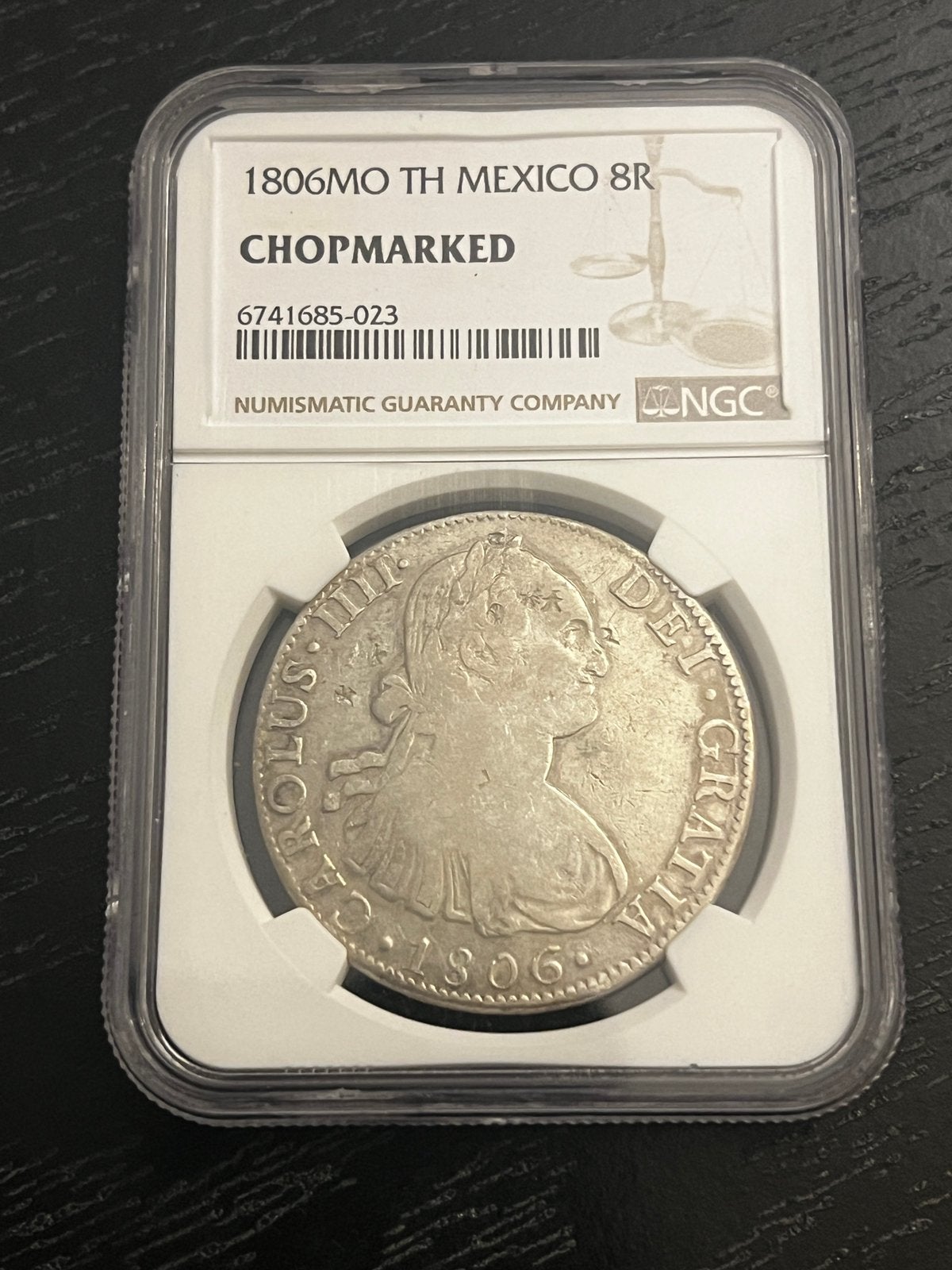 Carlos lV 8 Reales 1806, Ophalen of Verzenden, Zilver
