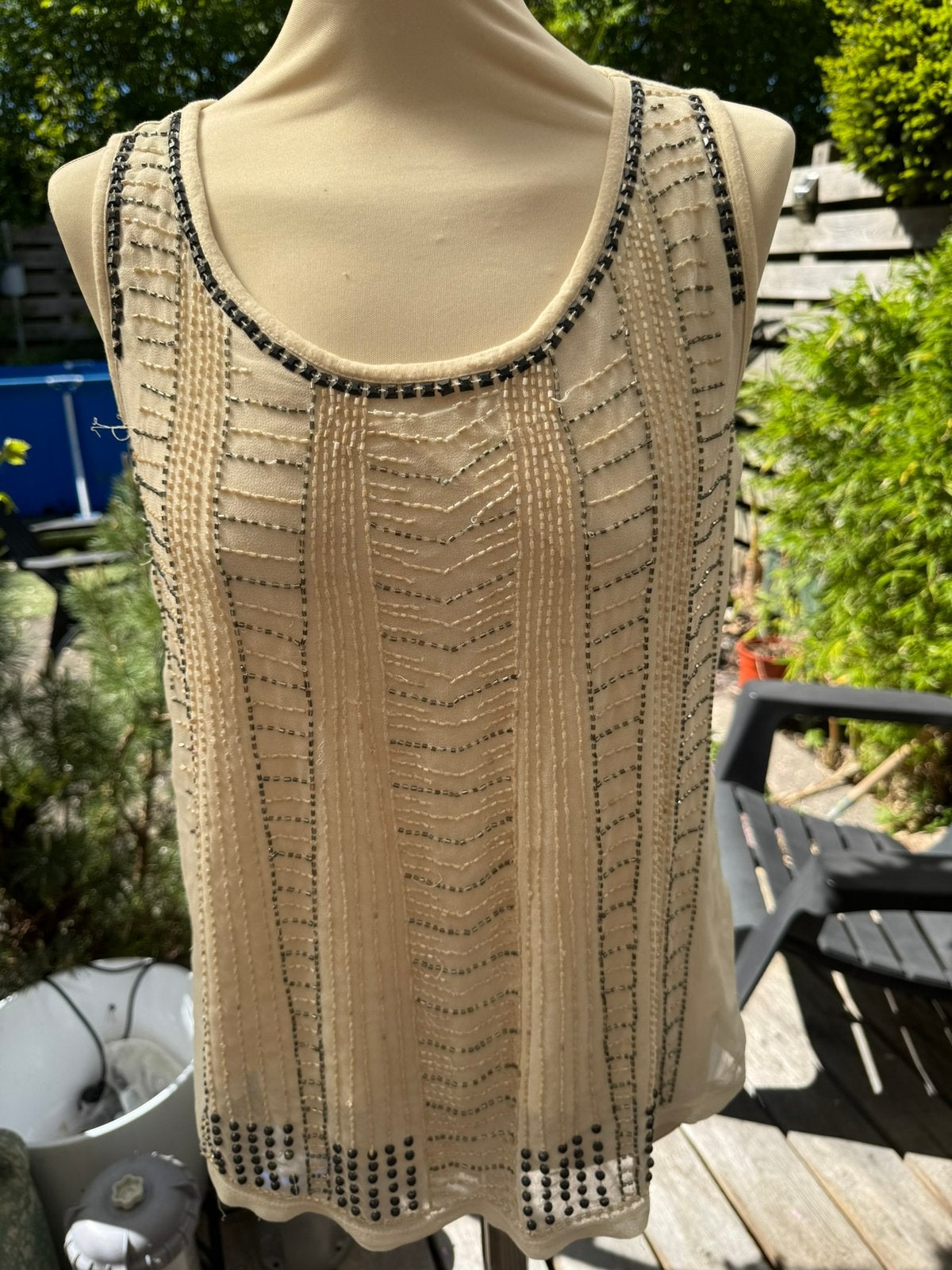 Steps shirt met glitter M, Kleding | Dames, Tops, Ophalen of Verzenden, Zo goed als nieuw, Zwart, Korte mouw