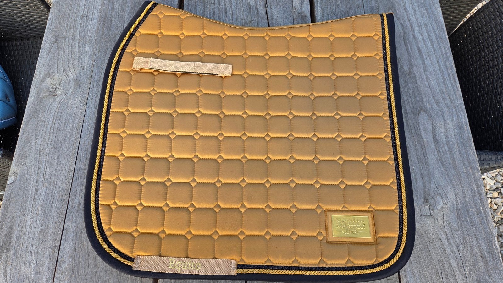 Equito Amarelo dressuurdekje, Dieren en Toebehoren, Paarden en Pony's | Dekens en Dekjes, Full (L), Dressuurdekje, Ophalen of Verzenden