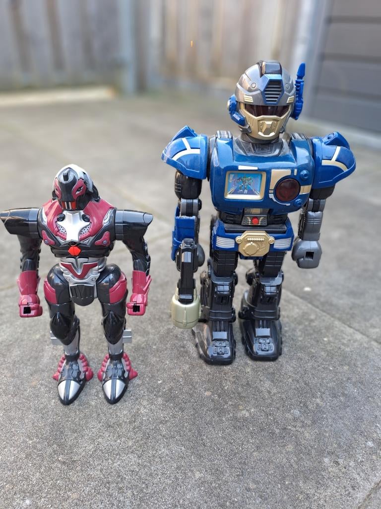 Robots en voertuig speelgoed set, Kinderen en Baby's, Speelgoed | Actiefiguren, Zo goed als nieuw, Ophalen of Verzenden