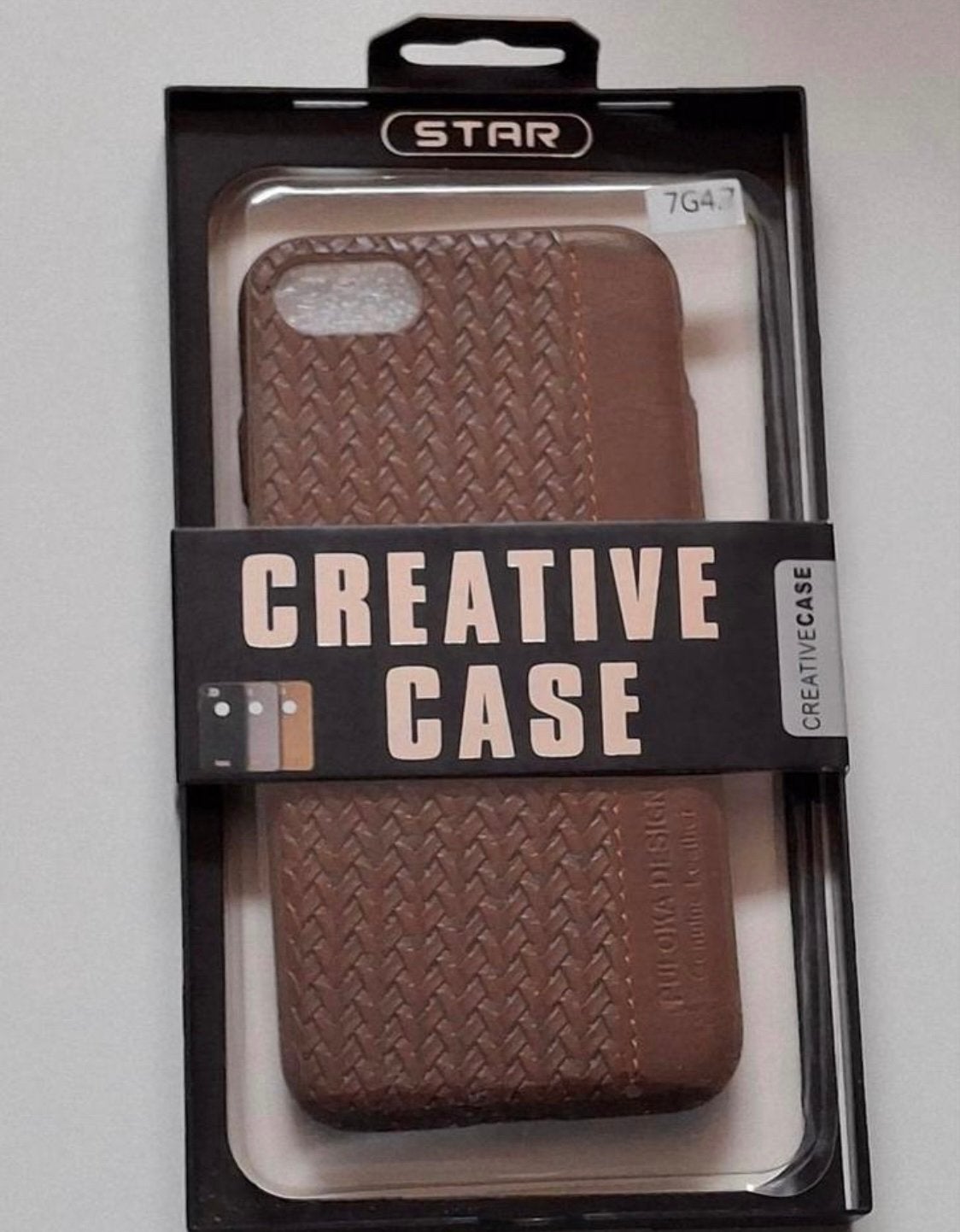 Iphone 7 hoesje Creative Case, Telecommunicatie, Mobiele telefoons | Hoesjes en Frontjes | Apple iPhone, Bruin, Nieuw, Hoesje of Tasje