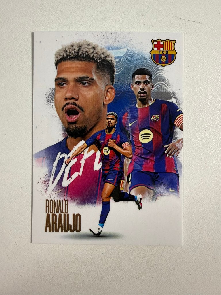 Ronald Araujo Futera FX Barcelona 2026, Ophalen of Verzenden, Nieuw, Buitenlandse clubs, Poster, Plaatje of Sticker