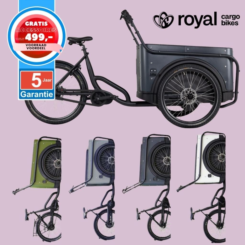 Royal Cargo Bike elektrische bakfiets Nederlandse bakfietsen, Fietsen en Brommers, Fietsen | Bakfietsen, Overige merken, 4 kinderen of meer