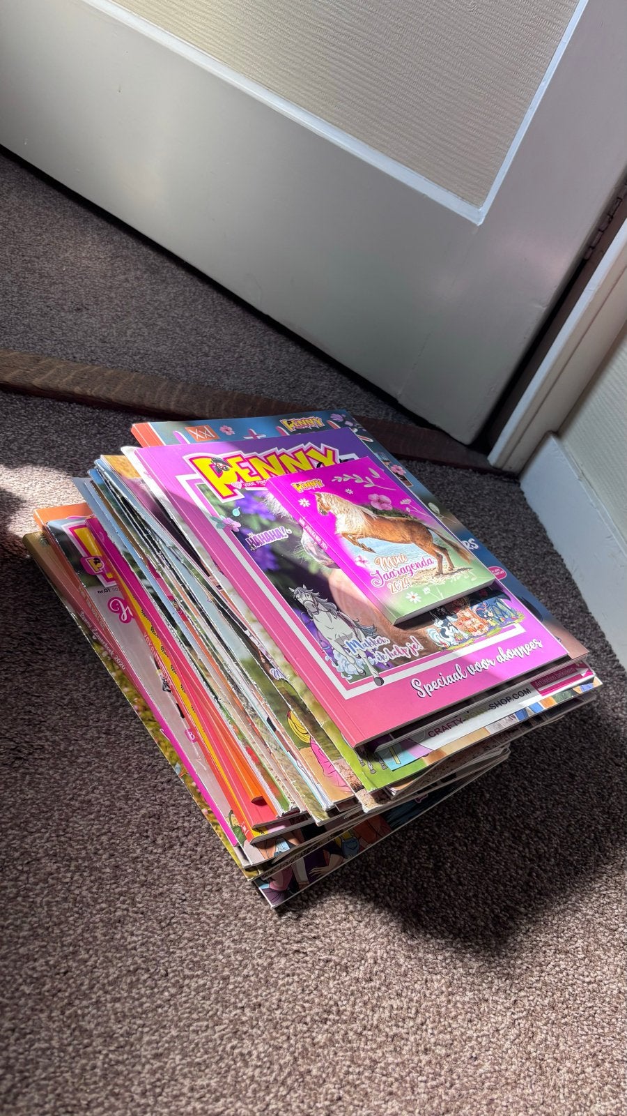 Grote stapel Penny tijdschriften met extra’s, Ophalen, Gelezen, Overige typen