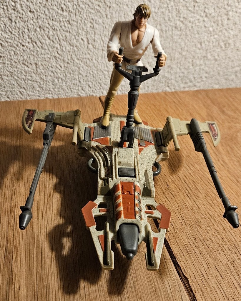 Luke Skywalker Desert Sport Skiff, StarWars Deluxe compleet!, Verzamelen, Star Wars, Ophalen of Verzenden, Zo goed als nieuw, Actiefiguurtje