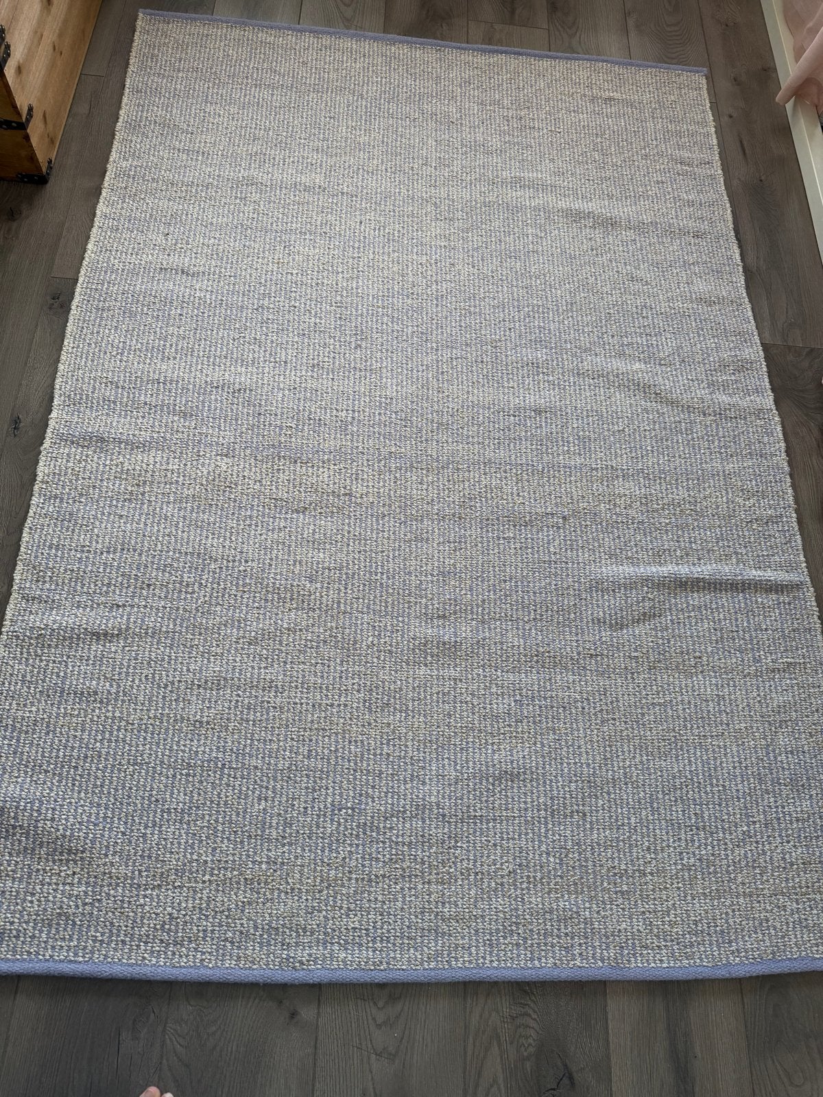 Handgemaakt vloerkleed 130x190 cm - Katoen/Wol, Ophalen, 100 tot 150 cm, Zo goed als nieuw, 150 tot 200 cm