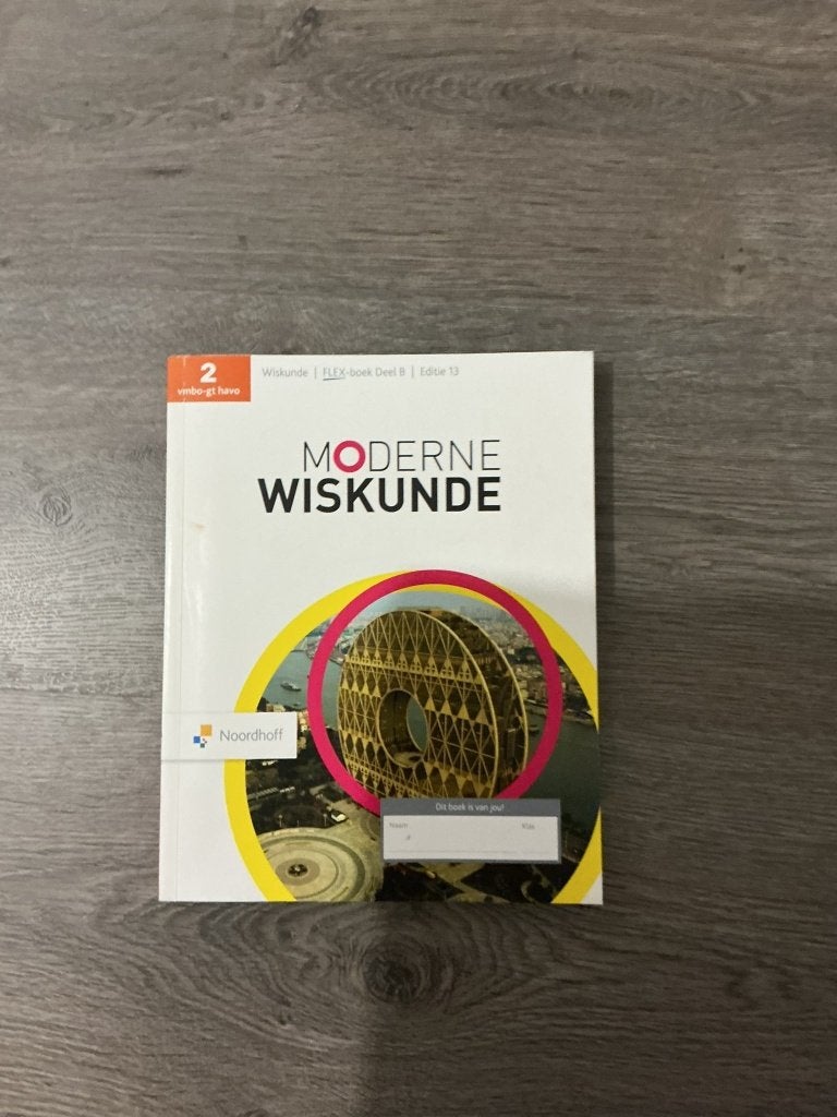 schoolboek moderne wiskunde nieuw, Ophalen, Overige vakken, Nieuw, Noordhoff Uitgevers