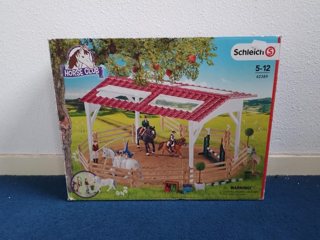 Schleich set met paarden en ruiters, Ophalen of Verzenden, Gebruikt
