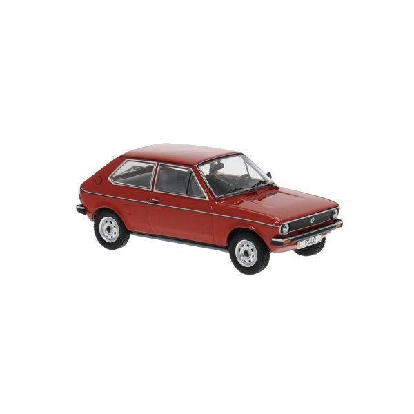 Volkswagen Polo MK I 1975 Rood Schaal 1/43 Ixo Models, Overige merken, Models, Auto, Models