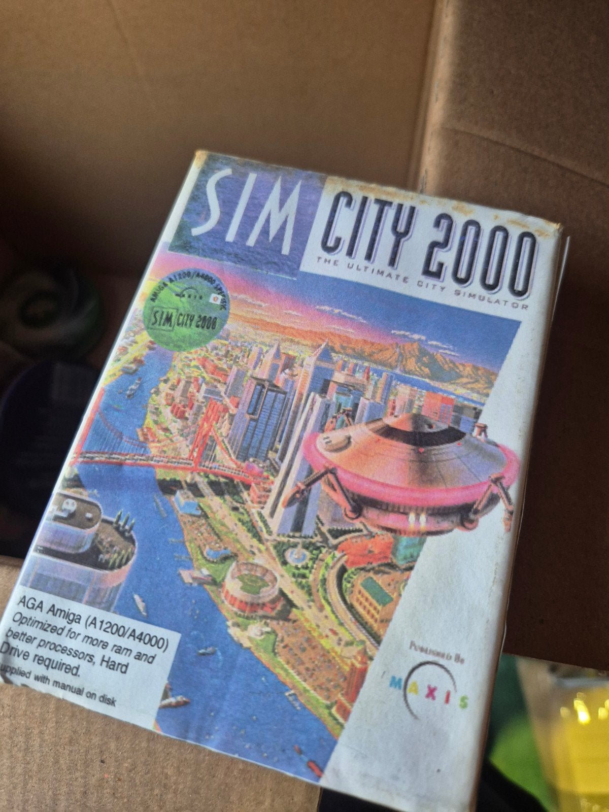 Sim City 2000 AGA voor Amiga 1200 en Amiga 4000, Gebruikt, 1 speler, Ophalen of Verzenden, Vanaf 3 jaar