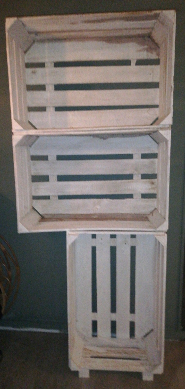 3 decoratieve houten kistjes/kratjes (Holland), Ophalen, Minder dan 50 cm, Gebruikt, 50 tot 100 cm