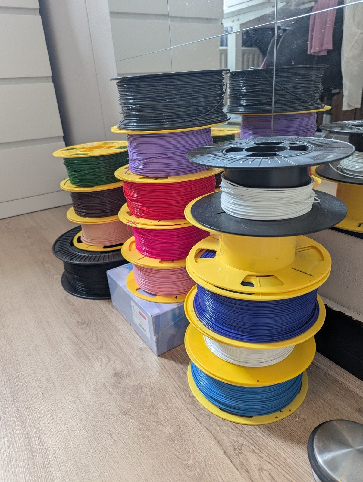 3D print filament 1,75mm verschillende kleuren, Ophalen, Zo goed als nieuw, Filamentrollen