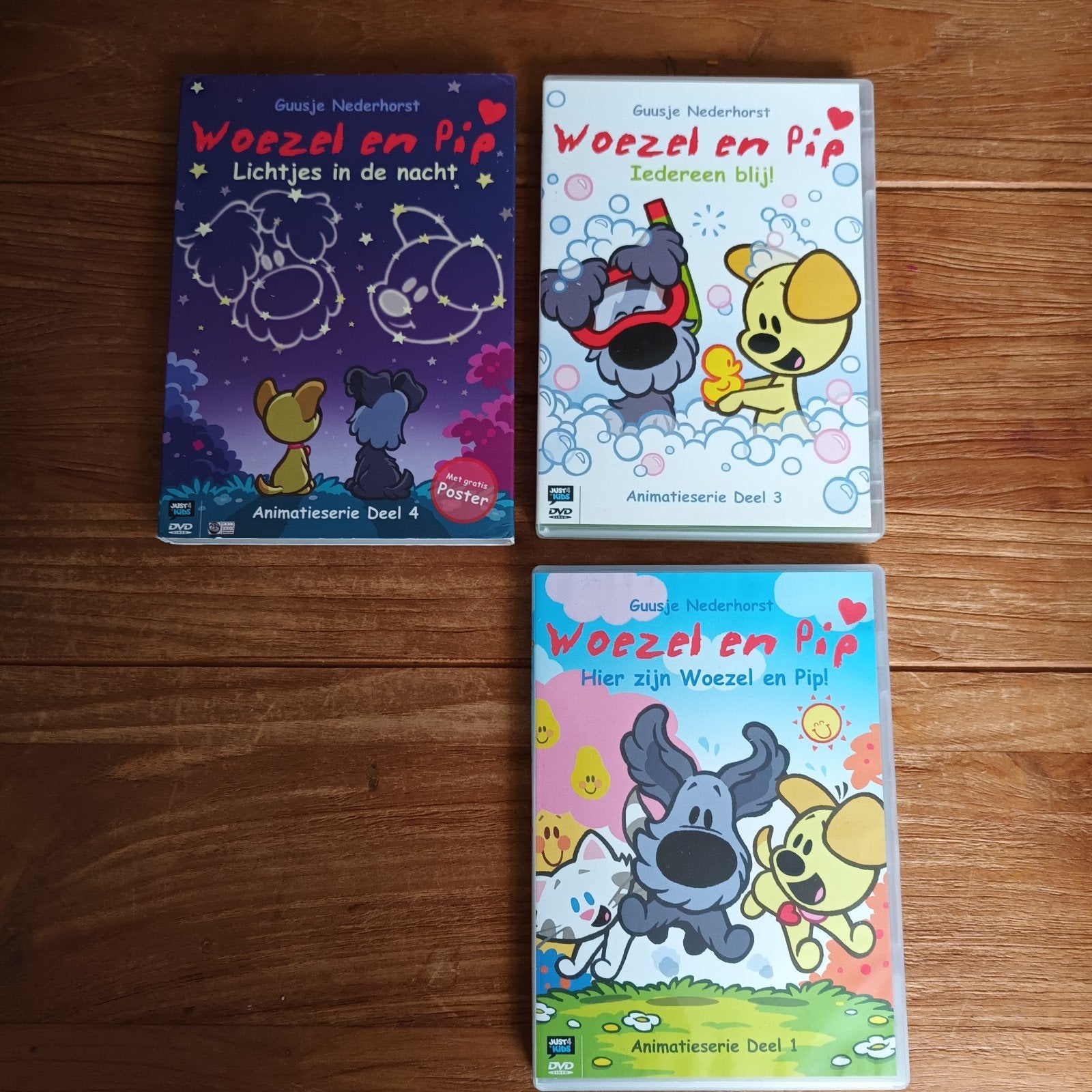 Woezel en Pip dvd's, Cd's en Dvd's, Dvd's | Kinderen en Jeugd, Alle leeftijden, Ophalen of Verzenden, Zo goed als nieuw