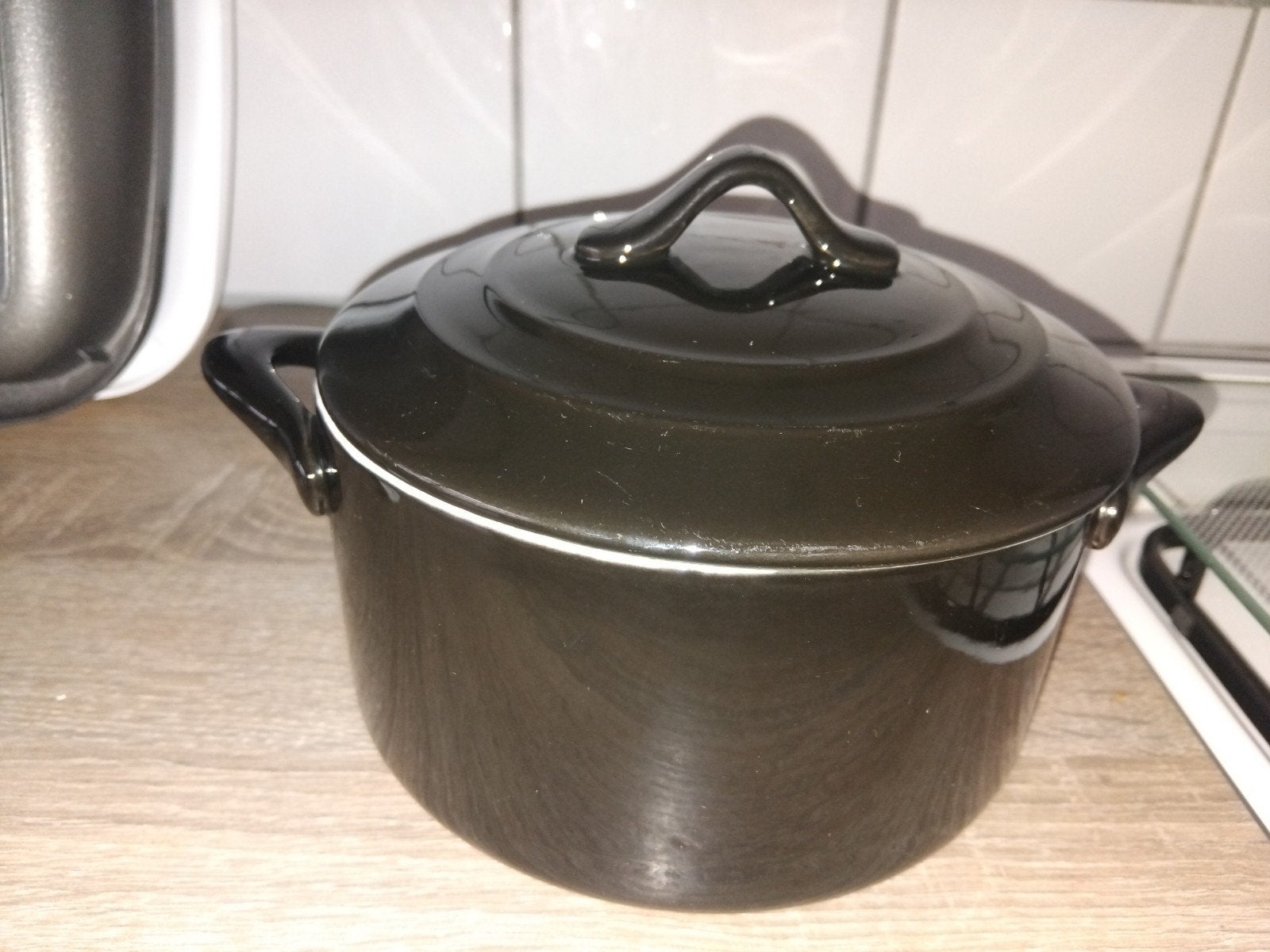 Cosy & Trendy Kookpan Zwart - Zo goed als nieuw, Met deksel, Ophalen of Verzenden, Zo goed als nieuw, Kookpan