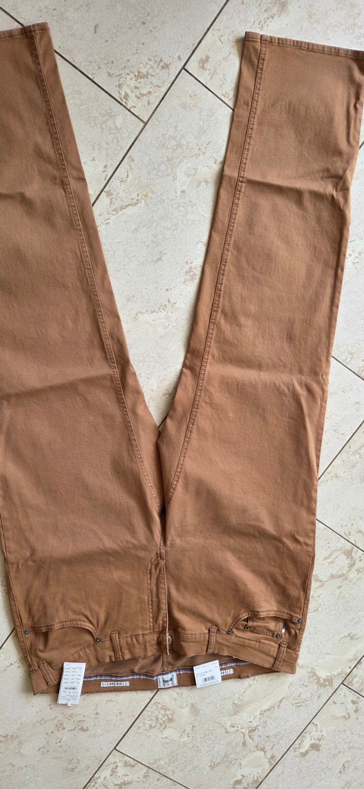 Brax Cooper Regular Fit Marathon Broek W40 L32, Brax, Bruin, Nieuw, Overige maten
