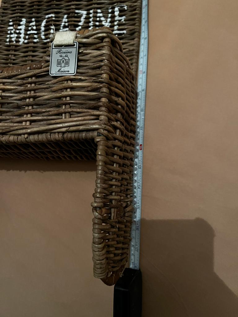 Rotan WC/Magazinerek Riviera Maison - Zo goed als nieuw, Ophalen of Verzenden, Zo goed als nieuw