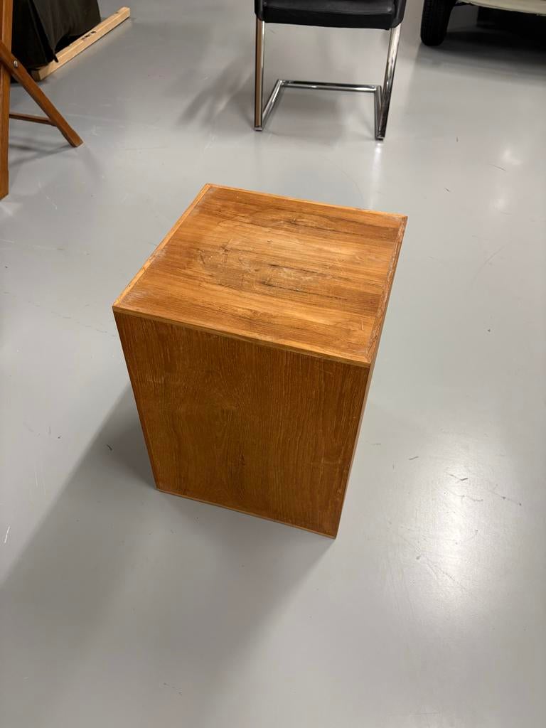 Houten blok / bijzettafel / krukje, Huis en Inrichting, Tafels | Bijzettafels, Ophalen, Minder dan 45 cm, Minder dan 55 cm, Gebruikt