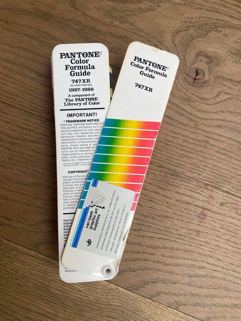 Vintage Pantone kleurenwaaier 747XR - Zeer goede staat, Ophalen, Zo goed als nieuw, Overige onderwerpen