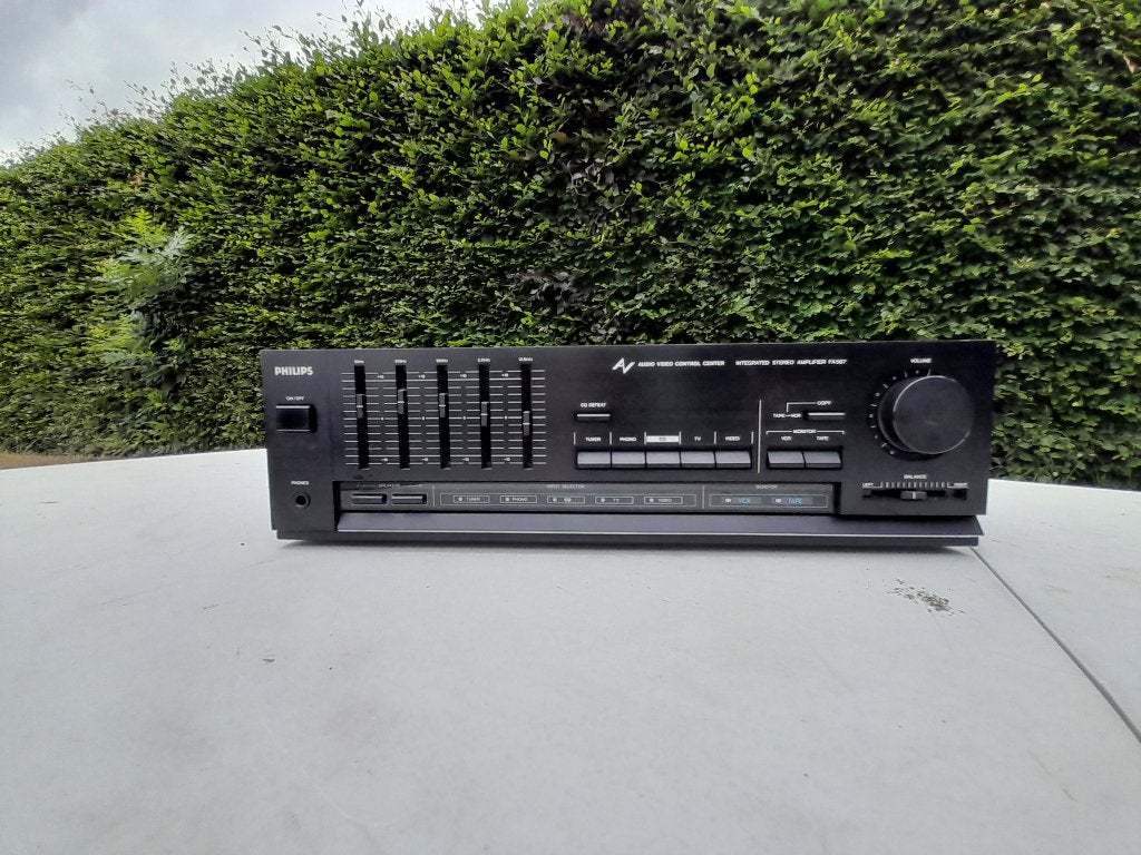 vintage versterker philips type fa-567, Ophalen of Verzenden, Gebruikt, Overige merken