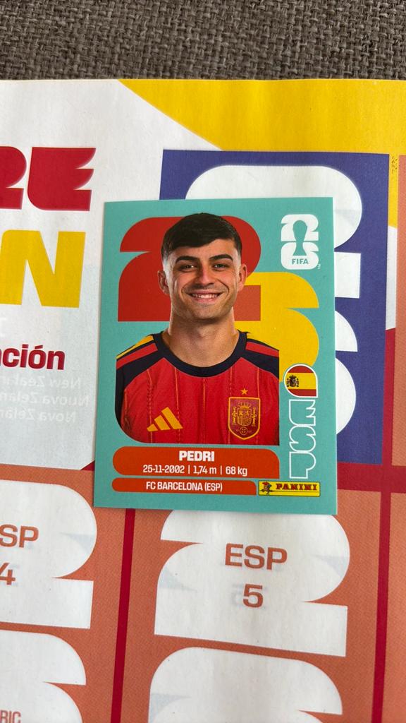 Panini World Cup 2026 Pedri, Ophalen, Zo goed als nieuw, Sticker