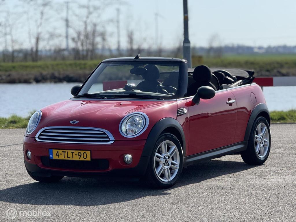 Mini Cabrio 1.6 One, Cabriolet , Airco, Led !, Auto's, Voorwielaandrijving, Euro 5, Gebruikt, 4 cilinders
