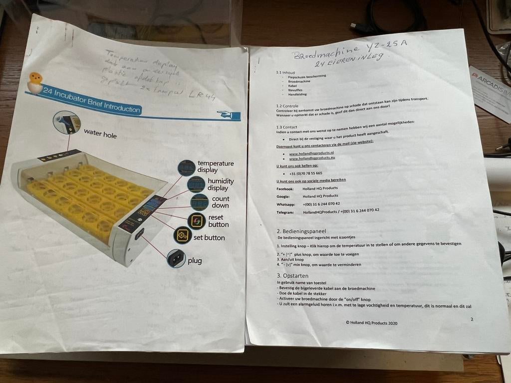 Broedmachientje of incubator, gratis, Dieren en Toebehoren, Vogels | Toebehoren, Gebruikt, Overige typen, Ophalen