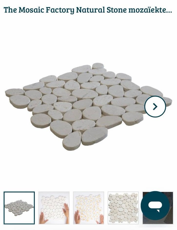 The Mosaic Factory natuursteen mozaïektegels 1 m², Ophalen, Nieuw, Minder dan 20 cm, Minder dan 5 m²