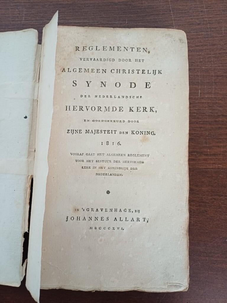 Reglementen - Algemeen Christelijk Synode, Ophalen of Verzenden, Gelezen