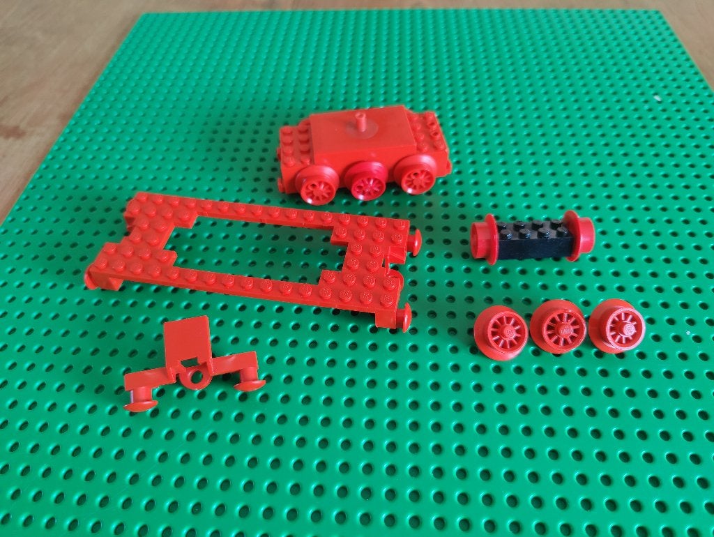 Lego rode trein motor 12v met onderdelen, goed lopend., Kinderen en Baby's, Speelgoed | Duplo en Lego, Ophalen of Verzenden, Gebruikt