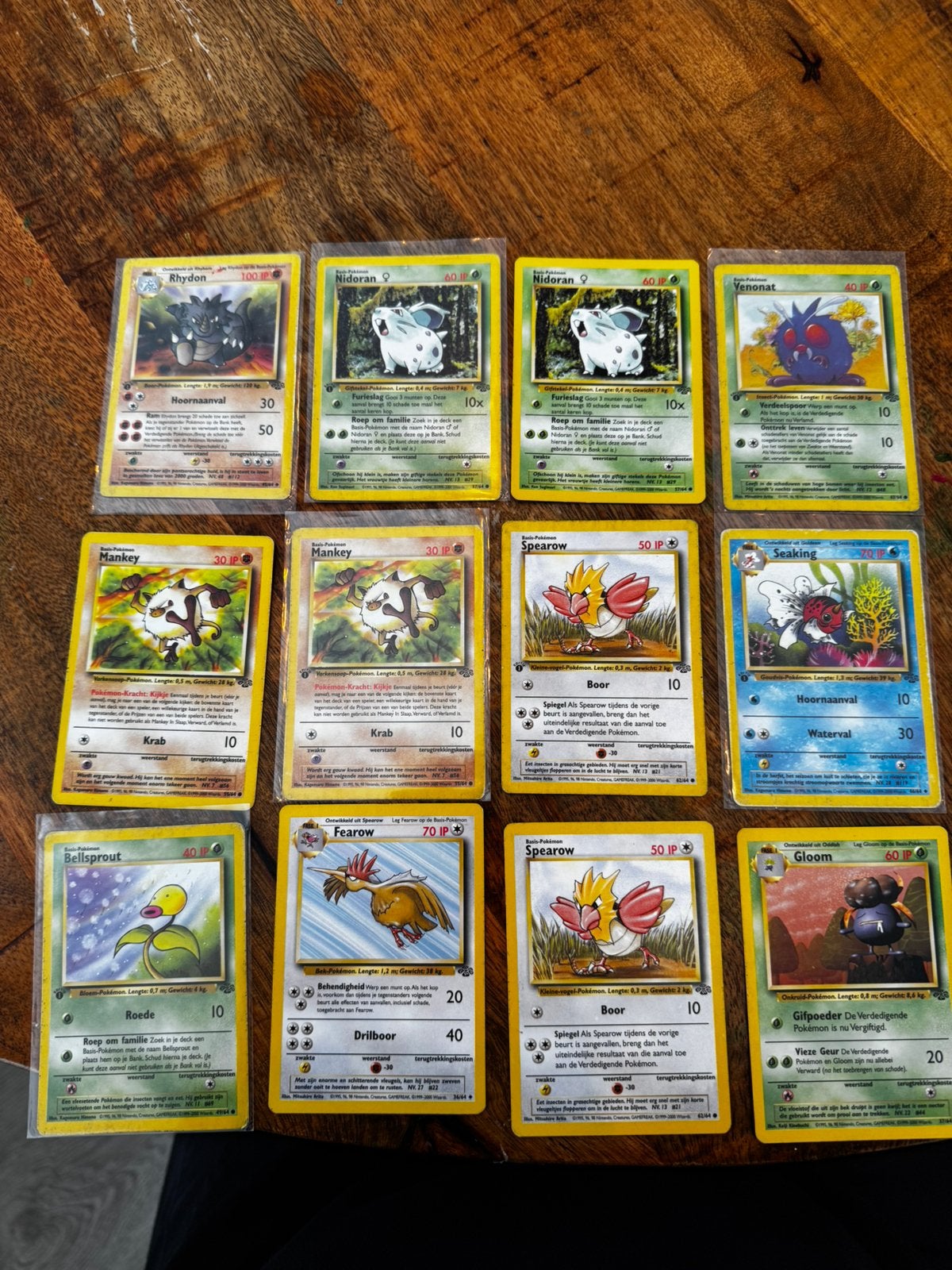 Pokemon Jungle Nederlandstalig + first edition., Ophalen of Verzenden, Gebruikt, Meerdere kaarten