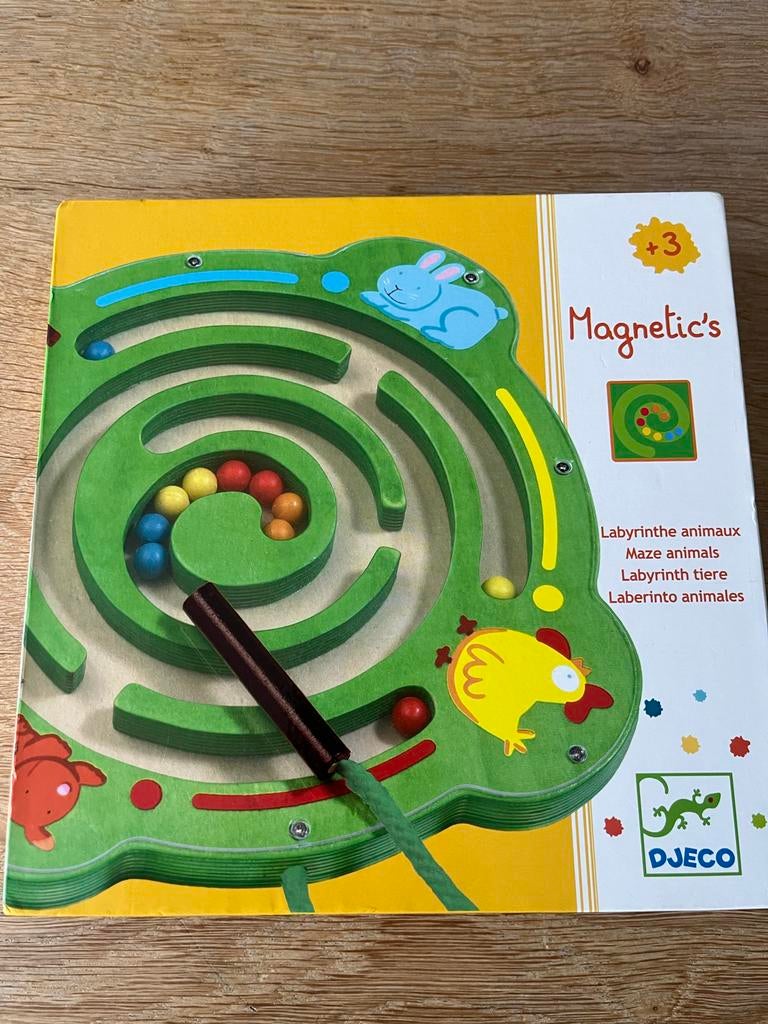 Djeco Magnetic's Dieren Labyrint Houten Spel, Ophalen, Gebruikt, Overige typen