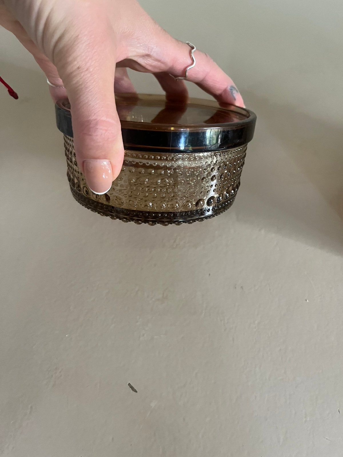 Iittala pot kastehelmi bruin, Overige materialen, Bruin, Ophalen of Verzenden, Zo goed als nieuw