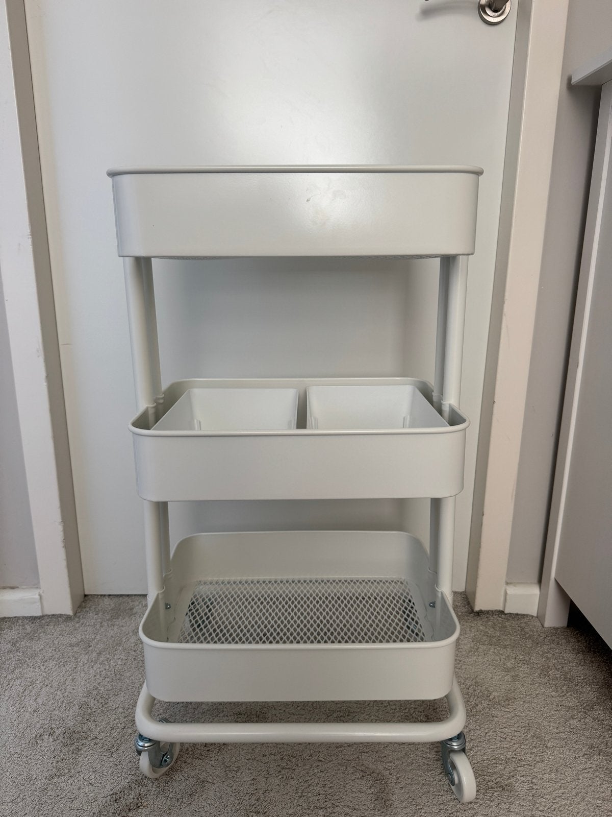 IKEA RÅSKOG Roltafel / Keukenwagen - Wit, Ophalen, Zo goed als nieuw