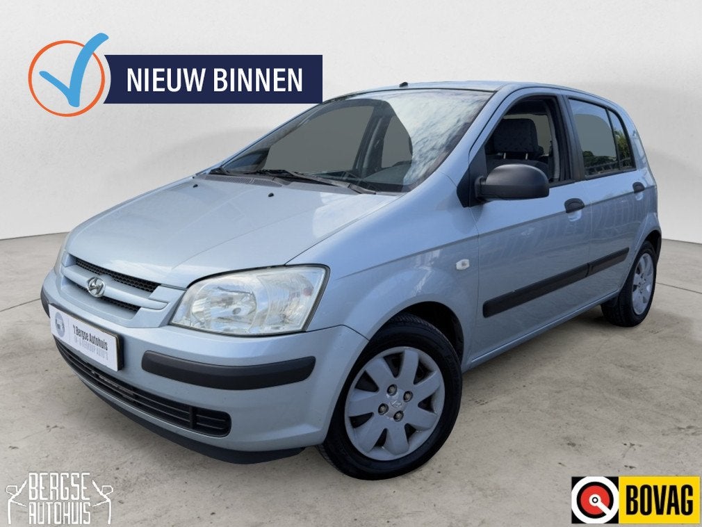 Hyundai Getz 1.3i GL Elek.R Trekhaak Nap (bj 2003), Auto's, Voorwielaandrijving, Zwart, 4 cilinders, Origineel Nederlands