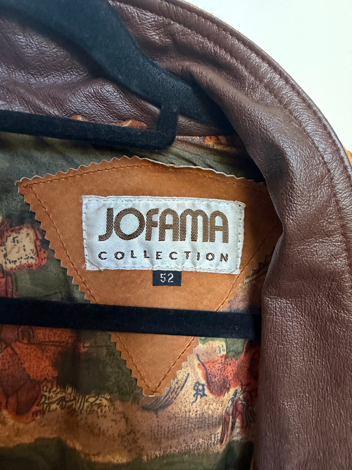 Jofama Leren Jas - Maat 52, Ophalen of Verzenden, Gedragen, Maat 52/54 (L), Bruin
